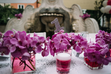 photo of pink flowers and the number 1