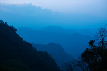 Valley scenery in the tropics