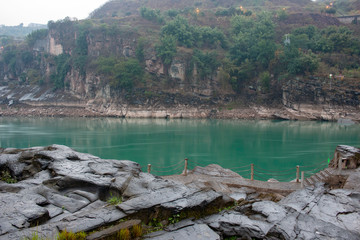 Scenery of jinsha river after rain