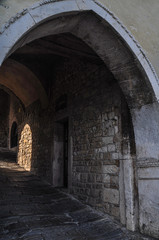 Fototapeta na wymiar Impressions of the ancient Little town Motovun in Istria
