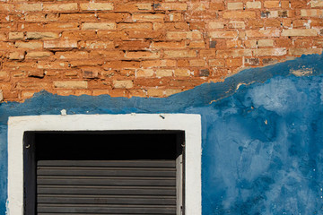 old wall with window