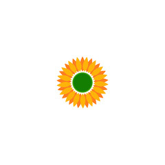 Sun Flower Logo Template vector 