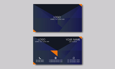 Clean And Modern Business Style business cards Template design