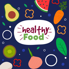 Healthy food poster