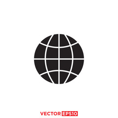 Globe Icon Design Vector Illustration