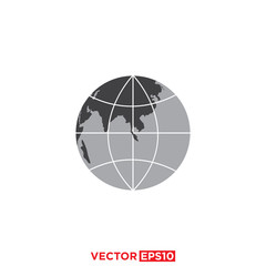 Globe Icon Design Vector Illustration