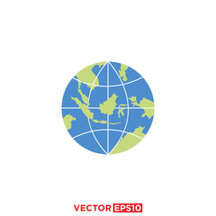 Globe Icon Design Vector Illustration