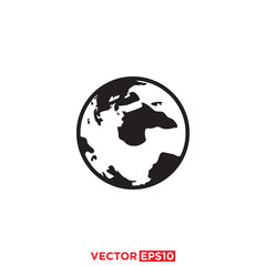 Globe Icon Design Vector Illustration