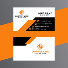 Elegant minimal stylish business card template Stock Illustration