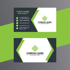 Elegant minimal stylish business card template Stock Illustration