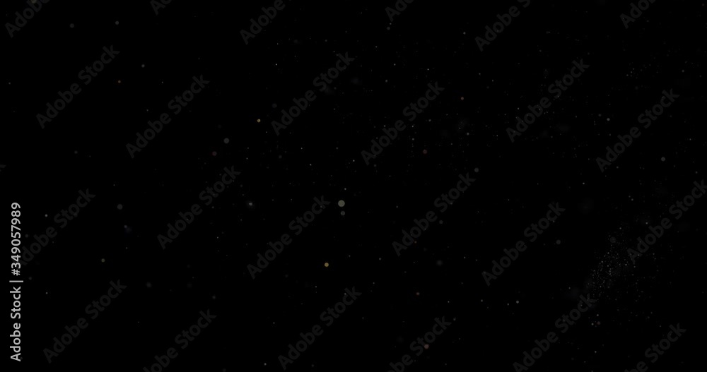Canvas Prints abstract flying dust particles on a black background