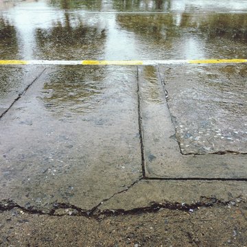 Wet Road During Monsoon