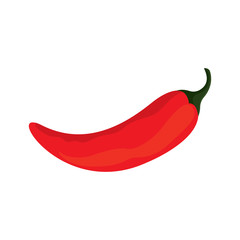 Isolated red chili pepper