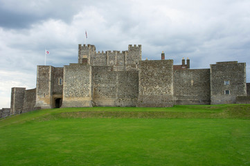 Fototapeta na wymiar Dover Castle Entrance Green