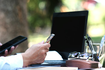 woman using tablet computer
