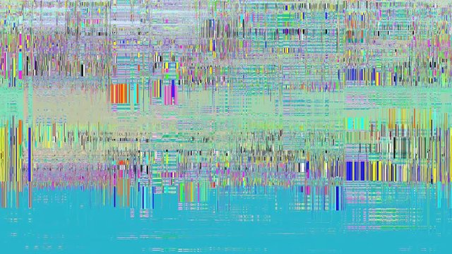 Pixelized turquoise background, copy space, overlay, loop