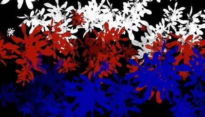 Russia flag color  illustration, Russia day grunge background 