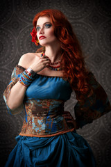 beautiful redhead gypsy