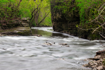 Naklejka na ściany i meble River in Menomonee Falls, Wisconsin