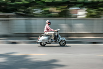 Speeding scooter
