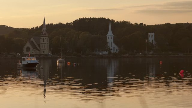 Mahone Bay, NS, Canada- Sunset (TIME-LAPSE)