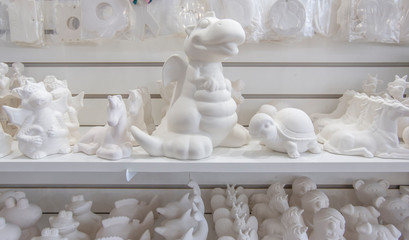 Animal, Bisqueware, ceramics, ceramic, fantacy, figurine, small town, downtown, historic, brick,...