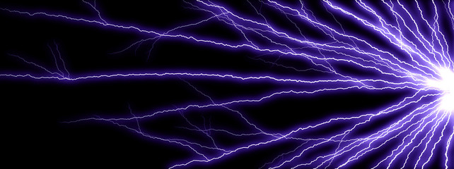 抽象的な青い光線