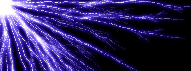 抽象的な青い光線