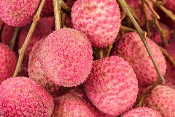 Close up of fresh Lychee fruit