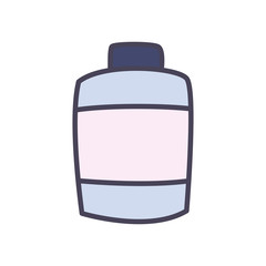 Medicine jar fill style icon vector design