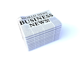 Business News Newspaper Headline