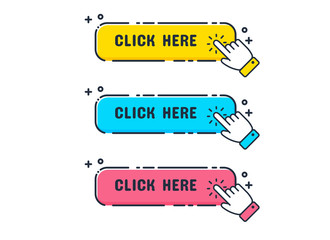 Hand cursor icon with blue and yellow buttons Click here for a link to the website.