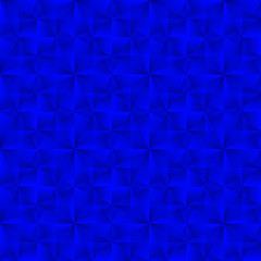 Obraz premium Stylish graphic pattern with iridescent triangles and blue squares in zigzag shapes.
