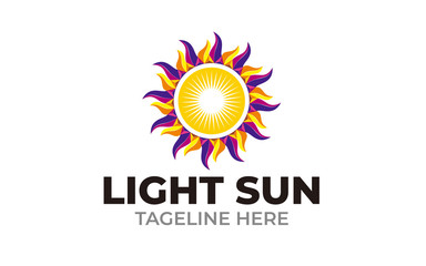 Creative Sun power concept logo design