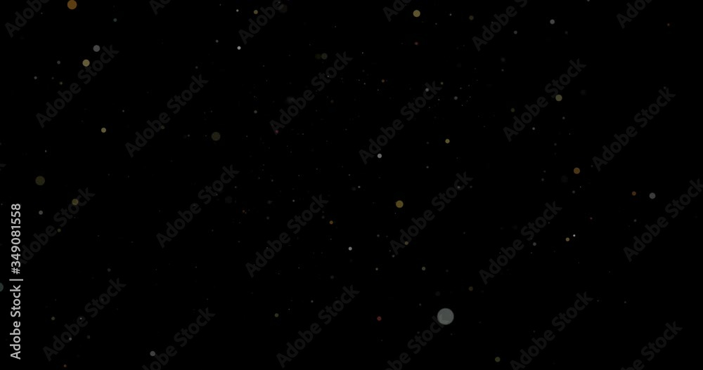 Canvas Prints abstract flying dust particles on a black background