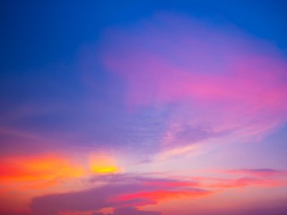 Twilight sky background with Colorful sky in twilight background