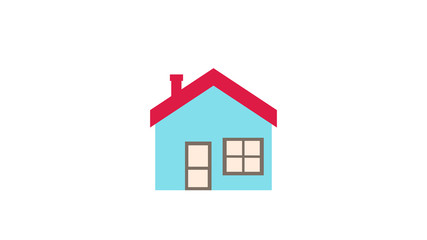 Home  icon illustration sign on background