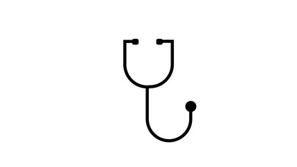 stethoscope icon isolated  illustration