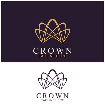 Modern Crown Logo Template