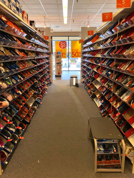 Vacaville, CA - February 16, 2019: Payless Shoe Source Inc is an American discount footwear retailer headquartered in Topeka, Kansas, whose U.S. locations are soon to be defunct according to USA Today