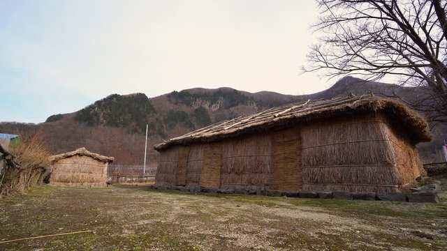 Traditional thatched house house in Ulleungdo, South korea