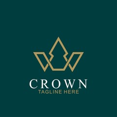 Modern Crown Logo Template