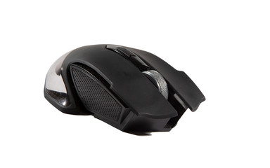 computer gaming wireless mouse on a white background