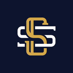 Initial Letter SS Monogram Logo Design