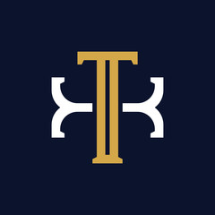 Initial Letter TX XT Monogram Logo Design