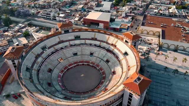 Monumental bullring of the city of Aguascalientes in Mexico