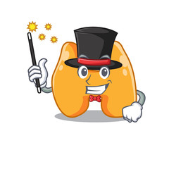 A gorgeous smart Magician of thyroid cartoon design style