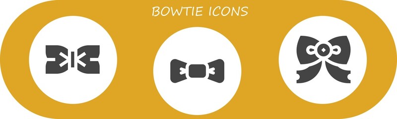 bowtie icon set