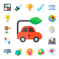 electricity icon set