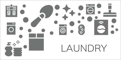 laundry icon set
